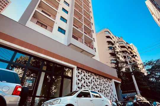 Fachada de kitnet/studio à venda com 1 quarto, 26m² em Jardim das Acacias, São Paulo