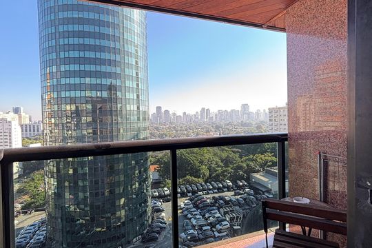 Varanda de apartamento para alugar com 1 quarto, 48m² em Jardim Paulistano, São Paulo