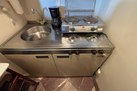 Cozinha de apartamento à venda com 1 quarto, 48m² em Jardim Paulistano, São Paulo