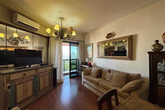 Sala de apartamento para alugar com 1 quarto, 48m² em Jardim Paulistano, São Paulo
