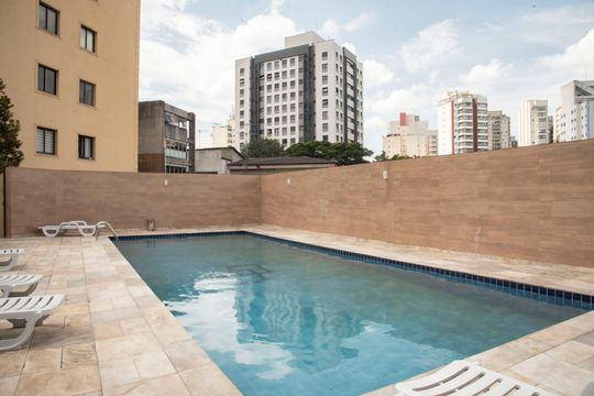 Área comum - Piscina de apartamento para alugar com 2 quartos, 59m² em Mirandópolis, São Paulo