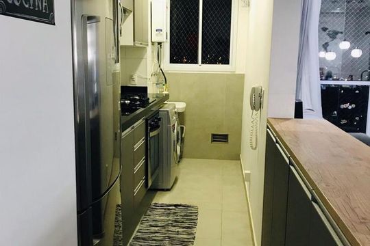 Cozinha de apartamento à venda com 3 quartos, 68m² em São Bernardo, Campinas