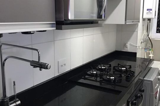 Cozinha de apartamento à venda com 3 quartos, 68m² em São Bernardo, Campinas