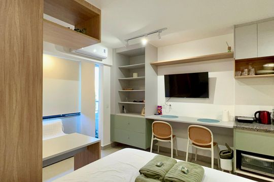 Studio de kitnet/studio para alugar com 1 quarto, 25m² em Pinheiros, São Paulo