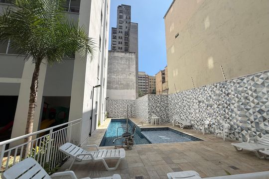 Área comum de apartamento à venda com 1 quarto, 26m² em Campos Elíseos, São Paulo
