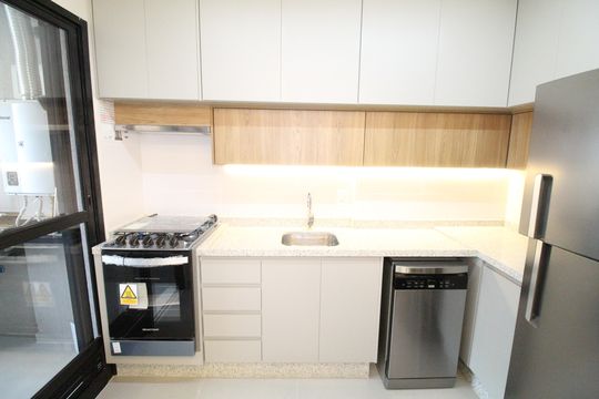 Cozinha de apartamento para alugar com 2 quartos, 54m² em Jardim Satélite, São José dos Campos