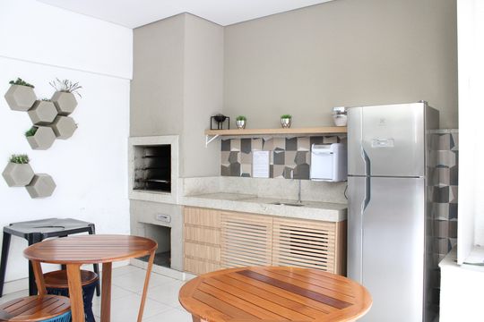 Área comum - Churrasqueira de apartamento à venda com 1 quarto, 33m² em Água Rasa, São Paulo