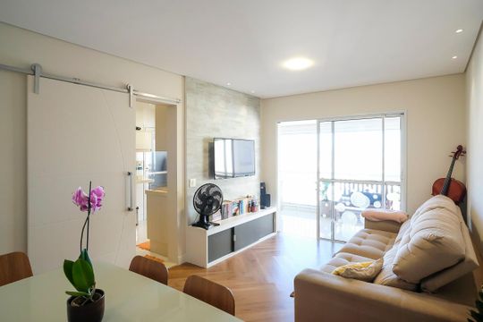 Sala de apartamento à venda com 3 quartos, 112m² em Santa Maria, São Caetano do Sul