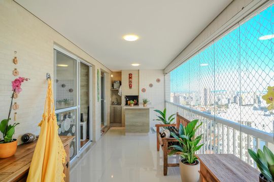 Varanda de apartamento à venda com 3 quartos, 112m² em Santa Maria, São Caetano do Sul