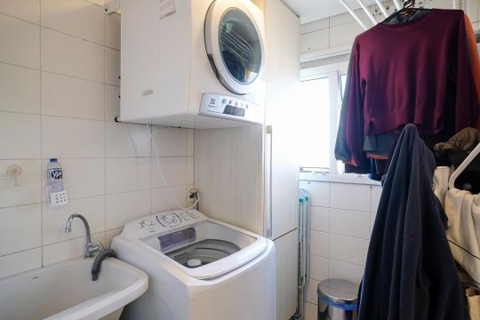 Área de serviço de apartamento à venda com 3 quartos, 112m² em Santa Maria, São Caetano do Sul