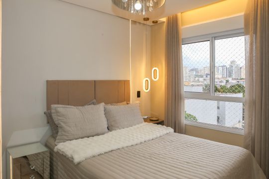 Suíte de apartamento à venda com 3 quartos, 74m² em Barra Funda, São Paulo