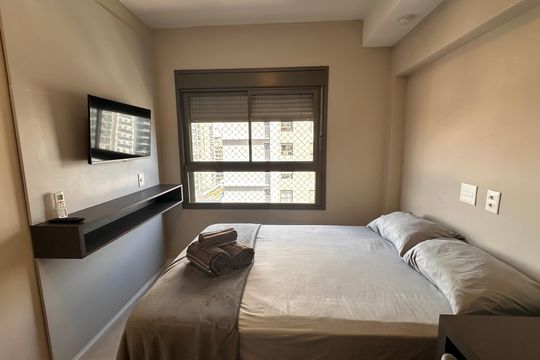 Suíte  de apartamento para alugar com 1 quarto, 31m² em Campo Belo, São Paulo