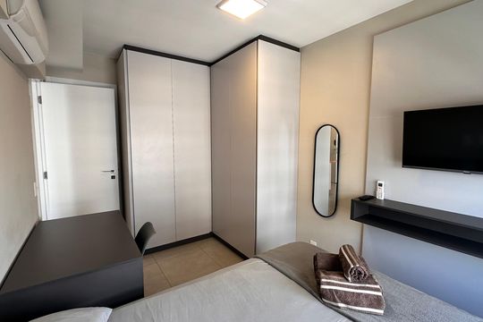 Suíte  de apartamento para alugar com 1 quarto, 31m² em Campo Belo, São Paulo