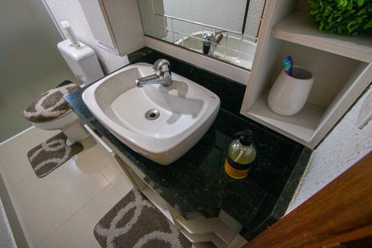 Banheiro Suíte 2 de casa à venda com 3 quartos, 212m² em Vila Alpina, Santo André