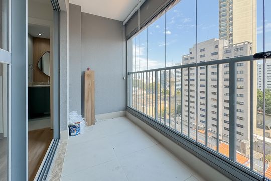 Varanda de kitnet/studio à venda com 1 quarto, 28m² em Vila Mariana, São Paulo