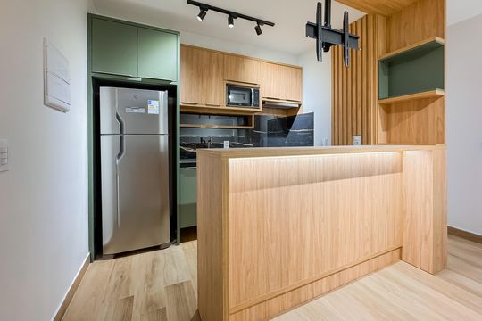 Cozinha de kitnet/studio à venda com 1 quarto, 28m² em Vila Mariana, São Paulo