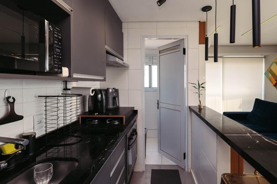 Cozinha de apartamento para alugar com 2 quartos, 59m² em Ipiranga, São Paulo