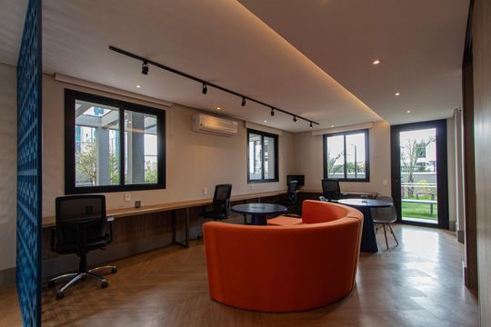 Área comum - Coworking de apartamento para alugar com 1 quarto, 47m² em Parque Campolim, Sorocaba