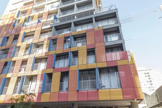 Fachada de kitnet/studio para alugar com 1 quarto, 50m² em Moema, São Paulo