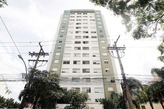 Fachada de apartamento à venda com 2 quartos, 52m² em Rio Branco, Porto Alegre