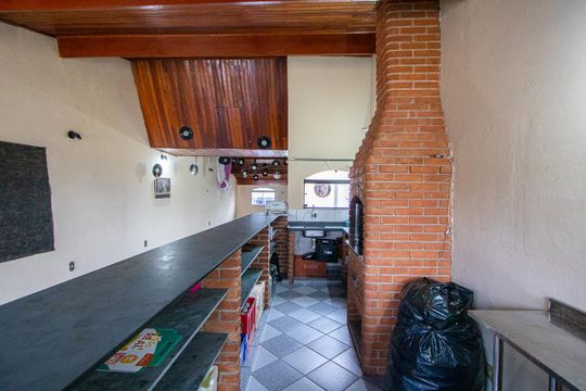 Espaço gourmet de casa à venda com 3 quartos, 252m² em Jardim Las Vegas, Santo André