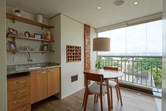 Varanda gourmet de apartamento à venda com 3 quartos, 170m² em Ipiranga, São Paulo