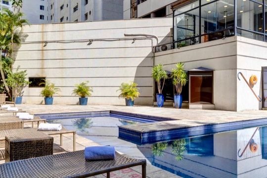 Piscina de kitnet/studio à venda com 1 quarto, 30m² em Jardim Paulista, São Paulo