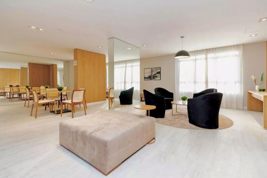 Área comum de apartamento à venda com 1 quarto, 92m² em Santo Amaro, São Paulo