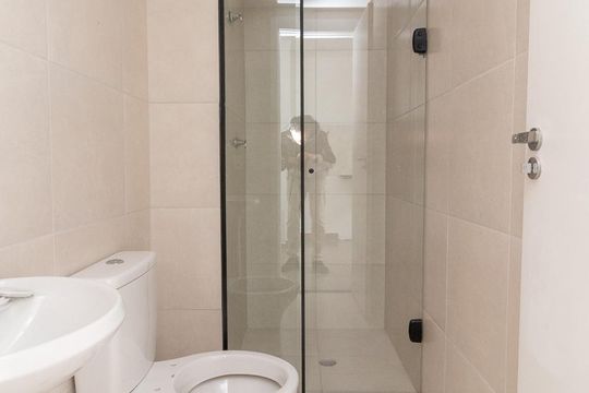 Banheiro Social de apartamento à venda com 1 quarto, 24m² em Jardim America da Penha, São Paulo