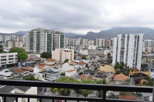 Varanda da Sala de apartamento para alugar com 1 quarto, 38m² em Todos Os Santos, Rio de Janeiro