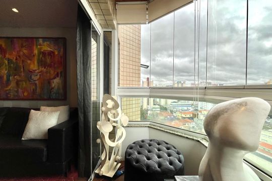 Varanda de apartamento à venda com 2 quartos, 200m² em Vila Monte Alegre, São Paulo