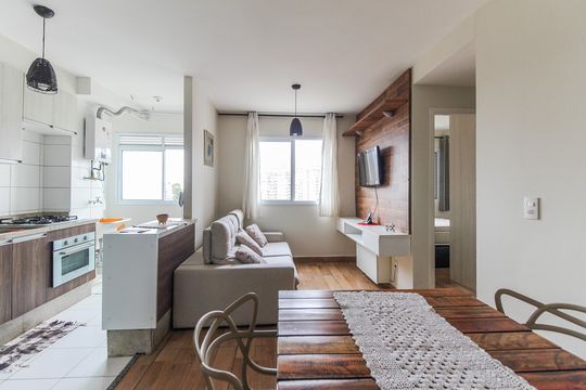 Sala de apartamento à venda com 2 quartos, 45m² em Vila Carmosina, São Paulo