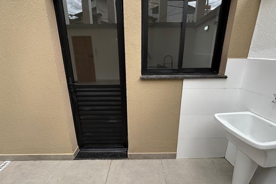 Área de Serviço de apartamento à venda com 2 quartos, 59m² em Vila Guiomar, Santo André