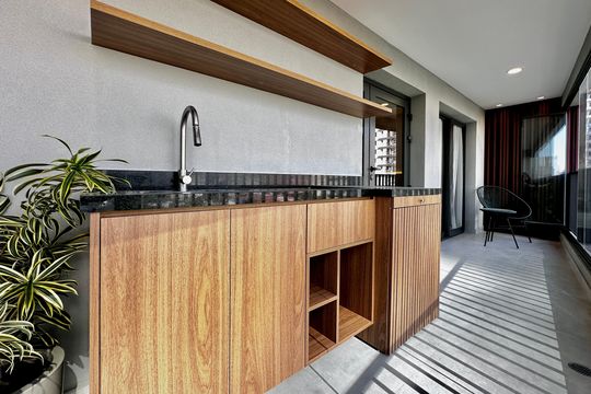 Área de Serviço de apartamento para alugar com 1 quarto, 53m² em Jardim das Acacias, São Paulo