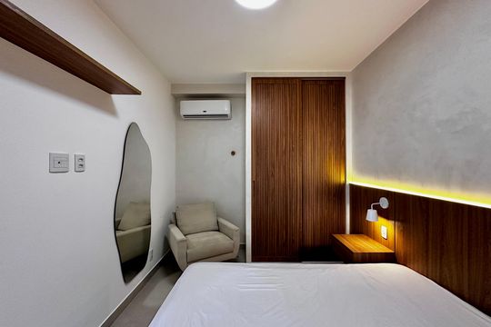 Quarto de apartamento para alugar com 1 quarto, 53m² em Jardim das Acacias, São Paulo