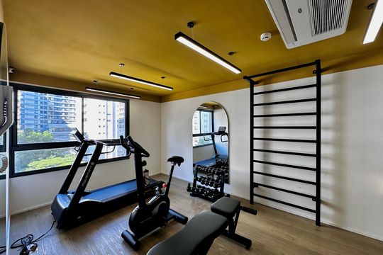 Área comum de apartamento para alugar com 1 quarto, 53m² em Jardim das Acacias, São Paulo
