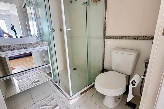 Banheiro de apartamento para alugar com 2 quartos, 65m² em Cabula, Salvador