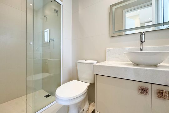 Banheiro Suíte 1 de apartamento para alugar com 3 quartos, 127m² em Centro, São Bernardo do Campo