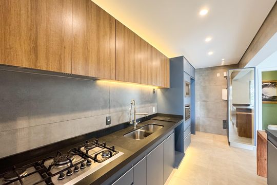 Cozinha de apartamento para alugar com 3 quartos, 127m² em Centro, São Bernardo do Campo