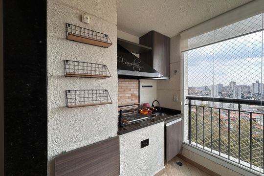 Varanda da Sala de apartamento à venda com 2 quartos, 81m² em Vila Amélia, São Paulo