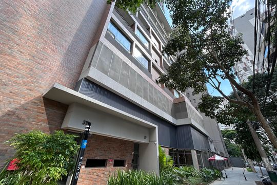Fachada de kitnet/studio à venda com 1 quarto, 22m² em Jardim das Acacias, São Paulo
