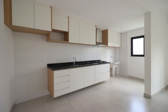 Cozinha de apartamento à venda com 2 quartos, 61m² em Vila Guiomar, Santo André