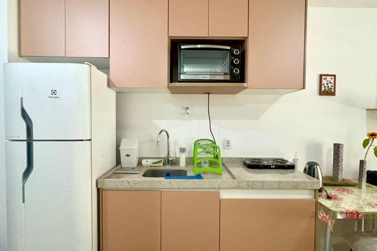 Cozinha - Armários de kitnet/studio à venda com 1 quarto, 28m² em Sumaré, São Paulo