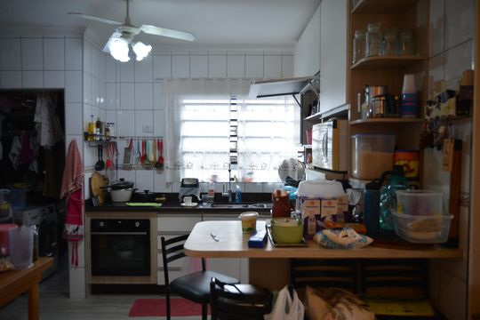 Cozinha de apartamento à venda com 2 quartos, 105m² em Jardim Stella, Santo André