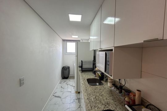 Cozinha de apartamento à venda com 2 quartos, 58m² em Rondônia, Novo Hamburgo