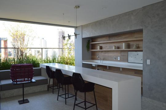 Área comum de kitnet/studio à venda com 1 quarto, 23m² em Jardim Aurelia, São Paulo