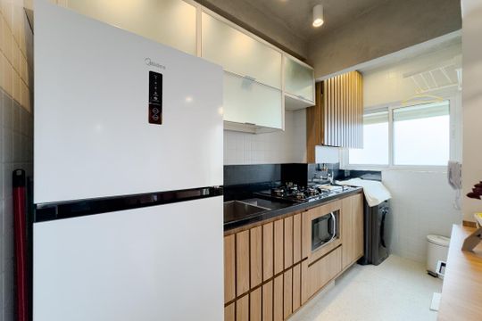 Cozinha de apartamento para alugar com 2 quartos, 50m² em Jardim Paulista, São Paulo
