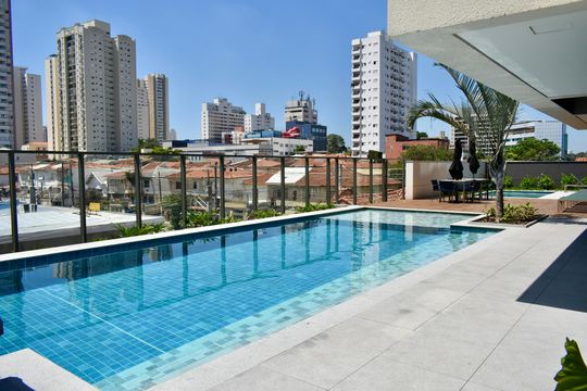 Área comum - Piscina Externa de kitnet/studio para alugar com 1 quarto, 27m² em Vila Clementino, São Paulo