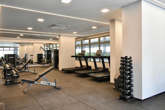 Área comum - Academia de kitnet/studio para alugar com 1 quarto, 27m² em Vila Clementino, São Paulo