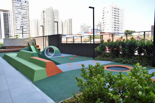 Área comum - Playground de kitnet/studio para alugar com 1 quarto, 27m² em Vila Clementino, São Paulo